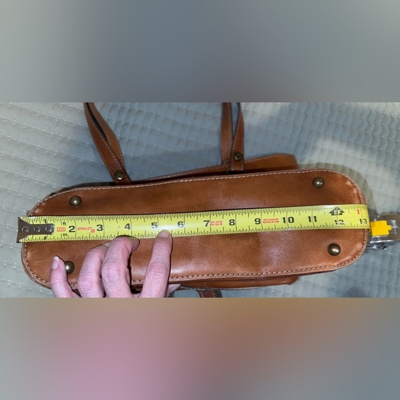 Patricia Nash Leather Bolsena Riot Rust Signature Map Purse GUC. slight wear. - Picture 14 of 15